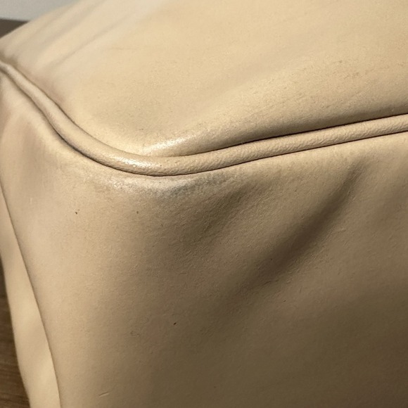 Longchamp Roseau Heritage Tan Beige Leather Tote Bag France Toggle Preppy - Picture 8 of 16